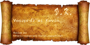Veszprémi Kevin névjegykártya