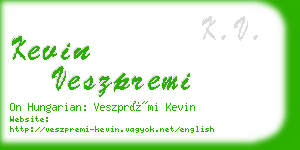 kevin veszpremi business card
